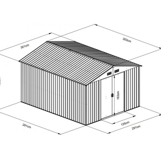 Galpon De Jardin Prefabricado Modelo Alfa 9