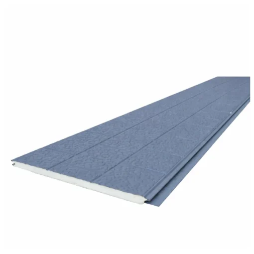 Revestimiento metálico - Metal Siding. Gris ladrillo