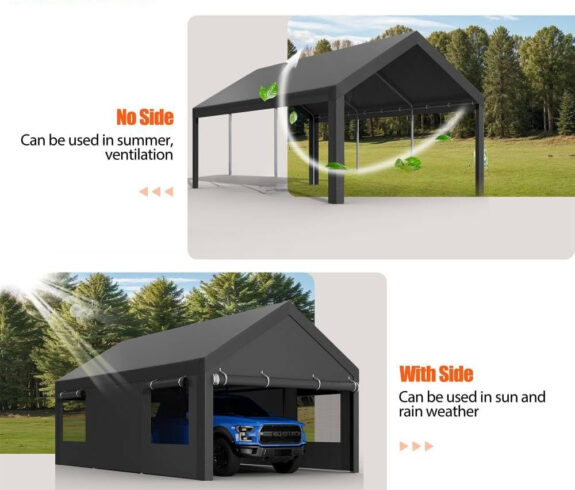 Garajes/Carpas Portátiles 3x6 Con Ventanas